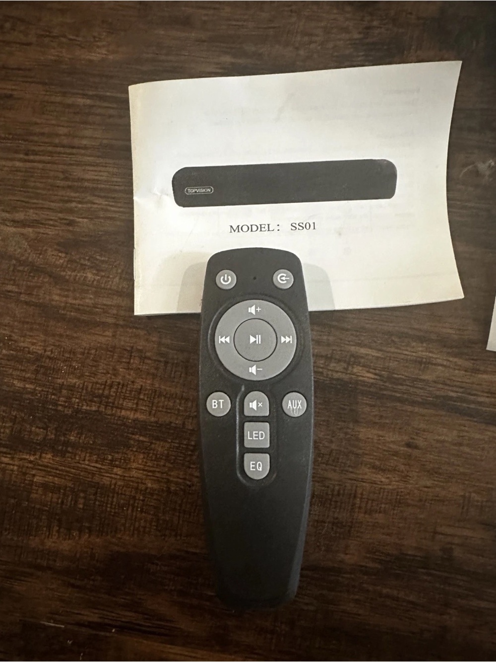 Black Soundbar with Remote - Black - Picture 4 of 7
